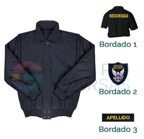 Chaqueta tipo piloto 3 Bordados