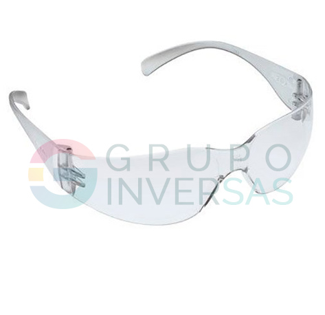 Gafas lente claro con filtro UV.